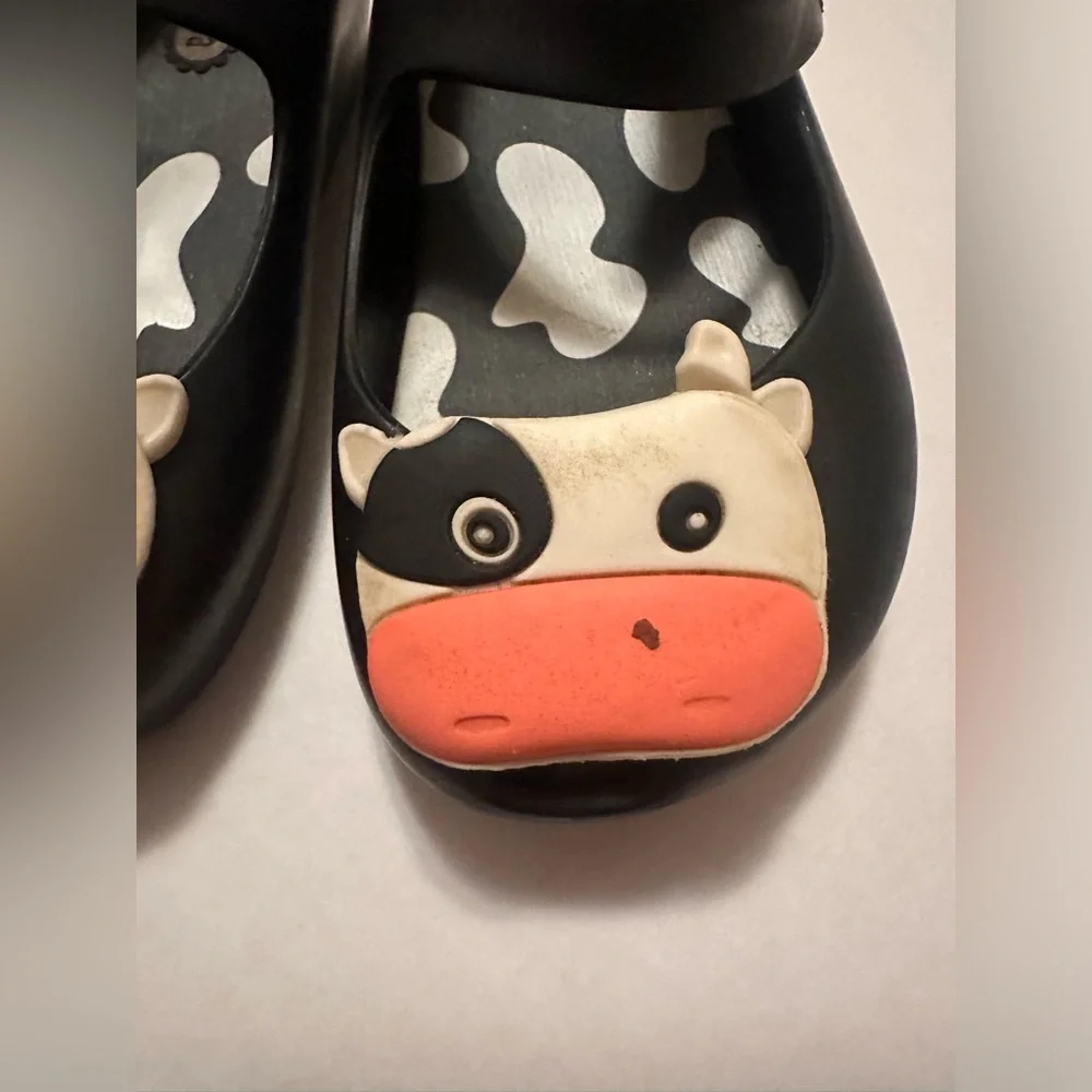 Mini Melissa Cow Mary Janes (Left Is Missing Horn)